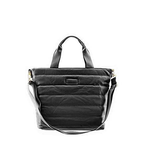 MODELISA - Bolso Acolchado De Hombro Y Mano Mujer (Negro)