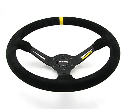 MOMO 11150085221 Volante 08 Gamuza, Negro