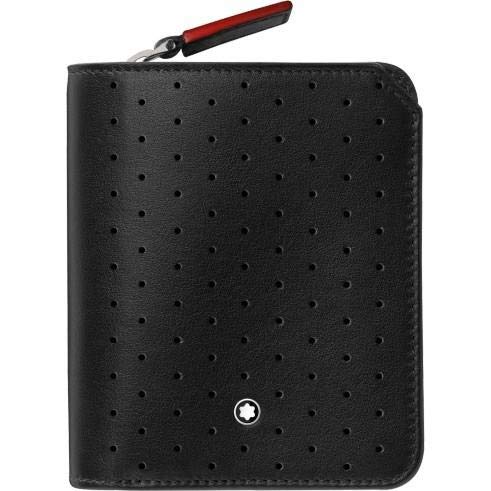 Montblanc 118717 Urban Racing Spirit - Cartera de Piel (6 CC, 8,5 x 10 cm, con Compartimento para Monedas), Color Negro