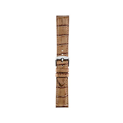 Morellato Correa de Reloj Unisex, Colección MANUFATTI, Mod. Modigliani, de Cuero auténtico de Becerro - Grano aligátor - A01X4807B95