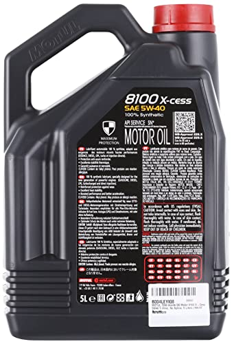 MOTUL Aceite DE Motor 8100 X-Cess 5W40 5 litros