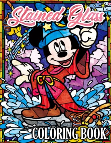 Mouse Cartoon Stained Glass Coloring Book: Pull You Into An Amazing World Of Mouse Cartoon For You To Discover, Color And Have More Fun