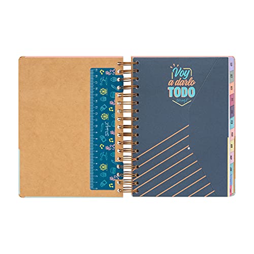 Mr. Wonderful Agenda clásica 2021-2022 Día por página - Todo lo bueno que me espera, Multicolor