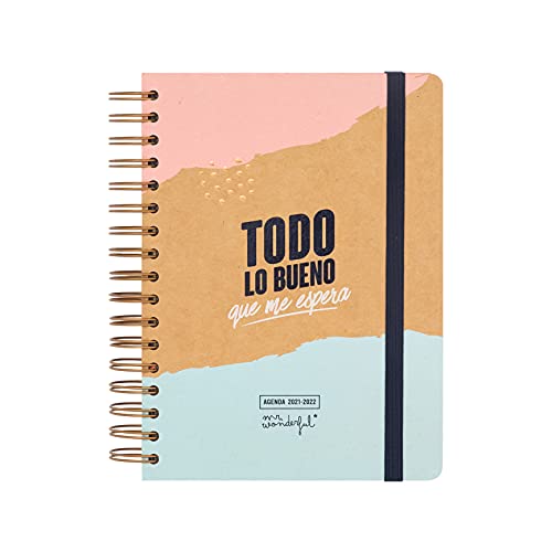 Mr. Wonderful Agenda clásica 2021-2022 Día por página - Todo lo bueno que me espera, Multicolor