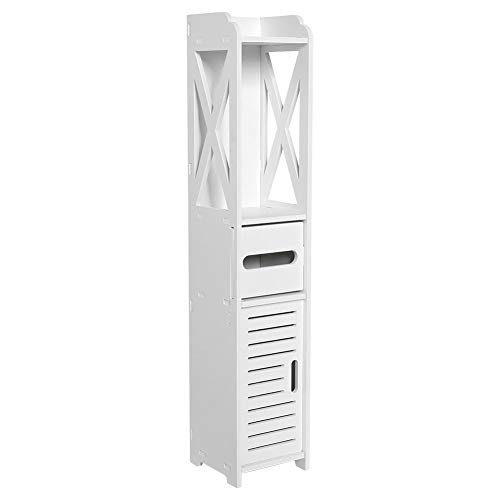 Mueble columna, armario de baño alto, armario de cuarto de baño, columnas para cuarto de baño, mueble de baño, 80 x 15,5 x 15 cm