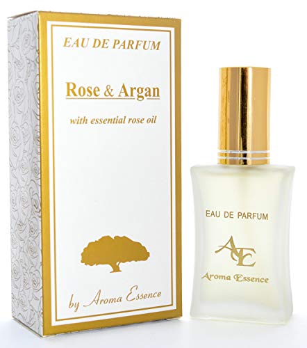 Mujer Eau de Parfum Rose and Argan de Aroma Essence 35ml, Perfume romántico fresco con aceite de rosa