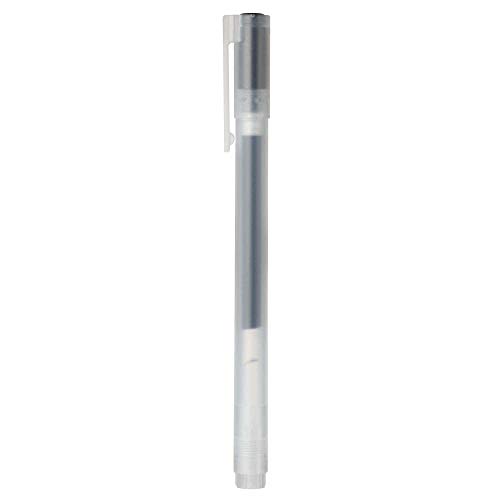 MUJI Tinta Gel Bolígrafo 6-Piezas Juego, 0.5 mm Tamaño Punta, Negro