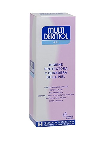 Multidermol Gel - Higiene protectora y duradera de la piel - pH neutro, respeta el equilibrio natural de la piel - 150 ml