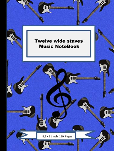 music notebook, wide staff notebook for , tweens, teens, boys, and girls, 12 staves per page composition notebook, large notebook: for gifts, music ... notes, music staff composition notebook