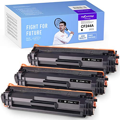 myCartridge SUPCOLOR CF244A 44A Toner Compatible para HP 44A CF244A Laserjet Pro M15w M15a MFP M28w M28a, Laserjet Pro M16w M16a MFP M15 M16 M28 M29 M29w M29a Impresora (3 Negro, 3000 páginas)