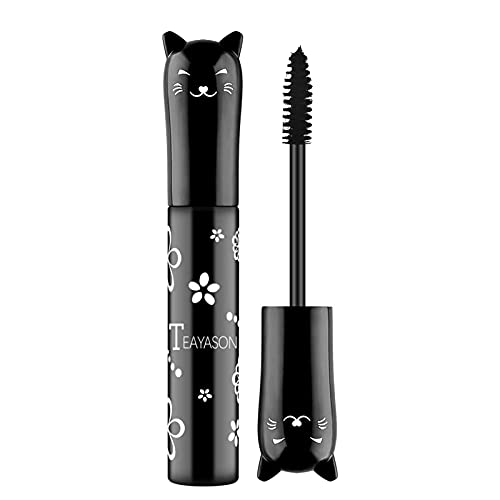 MYJA Mascara Makeup Voluminous Cat Eyes Rímel con Efecto de pestañas postizas, 6 Colores, Longitud Extrema, Resistente al Agua, de Secado rápido, pestañas, Rizado, Aumenta la definición del Volumen