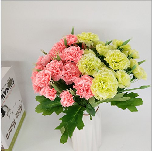 MZMing 2piezas 235cm Flores de Cerezo Artificiales Vines Guirnaldas Flores Artificiales Cesped Artificial Flor Seda de Simulación Planta Vid Hojas para Fiesta Jardín Valla Boda de Navidad Decor - Rosa