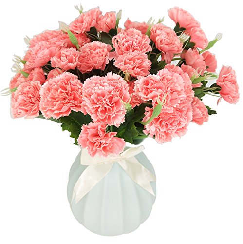 MZMing 2piezas 235cm Flores de Cerezo Artificiales Vines Guirnaldas Flores Artificiales Cesped Artificial Flor Seda de Simulación Planta Vid Hojas para Fiesta Jardín Valla Boda de Navidad Decor - Rosa