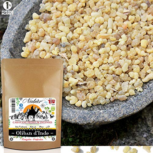 Nabür - Olibano Incienso 100 GR | Boswellia Serrata - Grado A | Alto H. Contenido Esencial | Bienestar cognitivo, Salud de Hierro, Serenidad