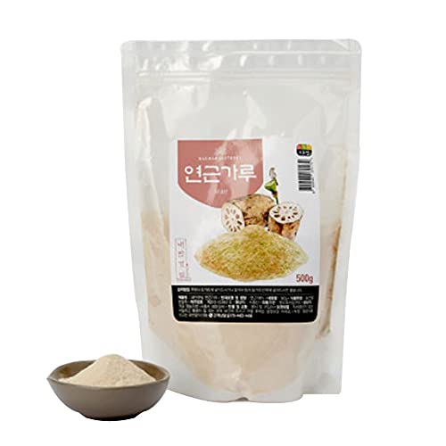 NAEMANGAETBEOL Lotus Root Powder Natural 100% fibra saludable vitamina C pura Amino Acid hecho en Corea (500)