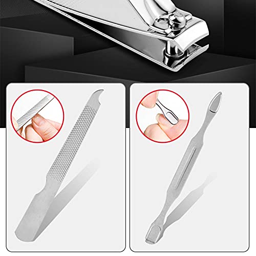 NailGlam Kit de pedicura de manicura 7pcs Set Clipper Set, kit de herramientas de manicura, kit de aseo profesional, herramientas de cuidado del cortador de uñas para viajes a domicilio-Di_colocar