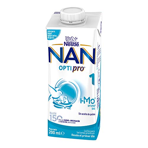 NAN Optipro 1, Leche de crecimiento para bebé - 6 de 200 ml. (Total 1200 ml.)