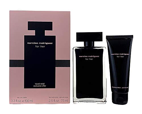 NARCISO RODRIGUEZ FOR HER EDT 100 ML + B/L 75 ML SET REGALO