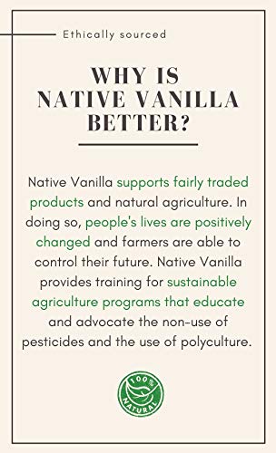 Native Vanilla - Pasta de Vainilla Pura y Natural 118 ml (4 oz) - Para los cocineros y para la cocina casera, la repostería y la elaboración de postres