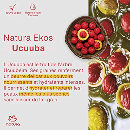 NATURA - Crema de Ducha Ucuuba Natura Ekos - Limpia Suavemente la Piel y la Mantiene Hidratada - Proporciona una Piel Suave y Protegida de la Sequedad - 100% Vegano - Cruelty Free - Tubo de 200 ml