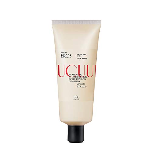 NATURA - Crema de Ducha Ucuuba Natura Ekos - Limpia Suavemente la Piel y la Mantiene Hidratada - Proporciona una Piel Suave y Protegida de la Sequedad - 100% Vegano - Cruelty Free - Tubo de 200 ml