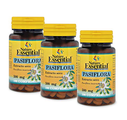 Nature Essential Passiflora 500 mg ext seco - 100 comprimidos, Pack 3 unididades