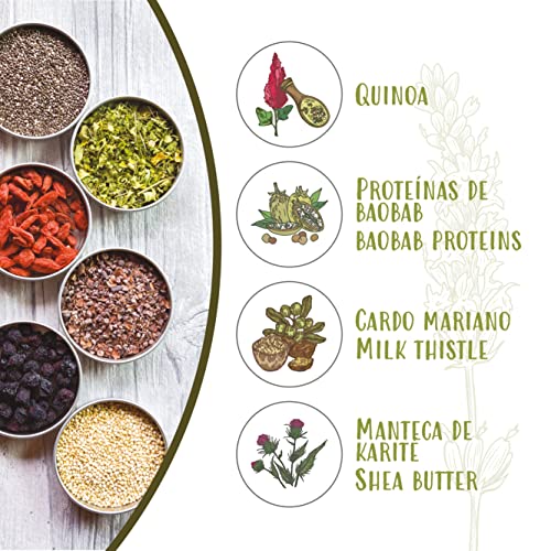 Naturtint Hair Food Quinoa Mask | Mascarilla Capilar Superalimento Quinoa | Color y Brillo | Más Intensidad y Duración del Color | Especial Cabellos Teñidos | 99% de Ingredientes Naturales. 150ml