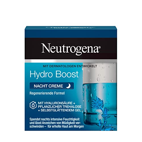 Neutrogena Crema facial Hydro Boost Crema de noche con hialurónico para cualquier piel 50 ml