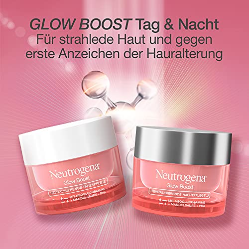 Neutrogena Glow Boost Set de cuidado de día y noche, crema refrescante de día y noche para una piel sana y radiante, 2 x 50 ml