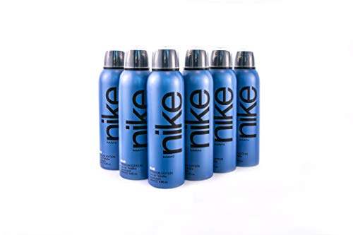 Nike Blue, Desodorante Spray para Hombre 200 ml - Pack de 6