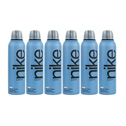 Nike Blue, Desodorante Spray para Hombre 200 ml - Pack de 6