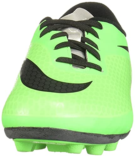 NIKE JR Hypervenom Phade FG Kinder Fussballschuhe Neo Lime-Black-Poison Green-Metallic SIL - 36,5