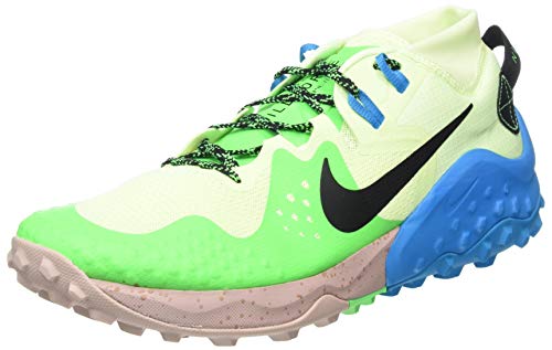 NIKE Wildhorse 6, Trail Running Shoe Hombre, Barely Volt Black Poison Green, 42 EU