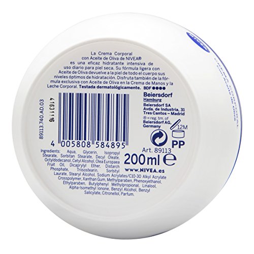 NIVEA Aceite de Oliva - Body cream 200 ml