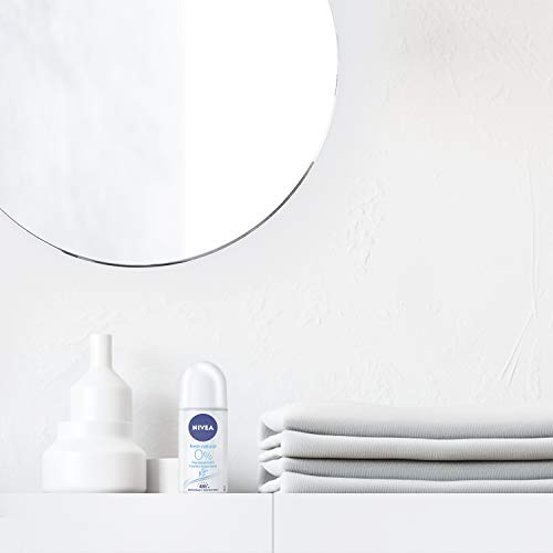 NIVEA Bille Fresh Natural 0% (4 x 50 ml), desodorante para mujer, eficacia 48 horas, antitranspirante, frescura larga duración, antiperespirante sin aluminio