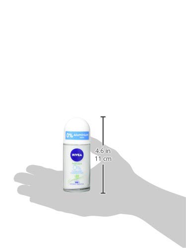 NIVEA Desodorante en roll-on Fresh Pure en paquete de 6 unidades (6 x 50 ml), refrescante desodorante sin aluminio, desodorante con 48 h de protección que cuida la piel.