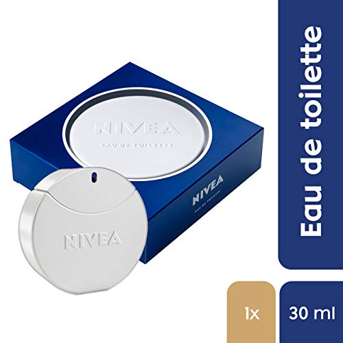 NIVEA Eau de Toilette, Agua de Tocador para Mujeres, Colonia NIVEA, con el Perfume de la crema NIVEA, en Frasco y Lata de Regalo, 1 x 30 ml