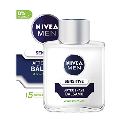 NIVEA MEN Sensitive Neceser, set de baño con desodorante roll on invisible (1 x 50 ml), gel de ducha (1 x 250 ml) y bálsamo aftershave (1 x 100 ml), set para hombre