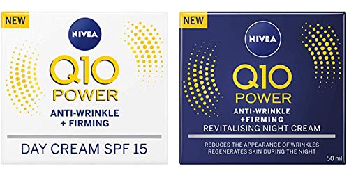 Nivea Q10 Crema de día SPF 15 Antiarrugas Cara Plus cara crema de noche, 50 ml