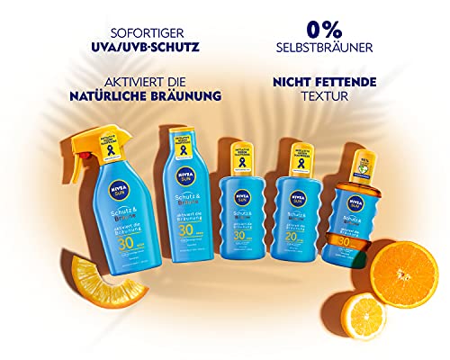 Nivea Sun aplicador de aerosol, luz Factor de Protección 30, pulverizador, protección y Bronceado, 200 ml