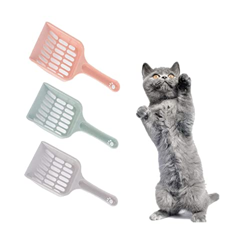 NN/A 5PCS Pala de Arena para Gatos,Sipiris Pala Gatos Arena Pala Arenal Gatos Palas de Limpieza para Mascotas Cuchara de Arena de Adecuado para La Limpieza de Heces de Mascotas（Azul Rosa Gris Verde）