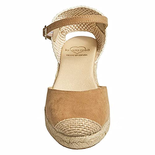 NO ES LO Mismo| Sandalias | Alpargatas De Yute con Cuña Mujer | Nueva Colección Primavera/Verano 2021 | Zapatos con Plataforma para Mujer | Fabricado en España