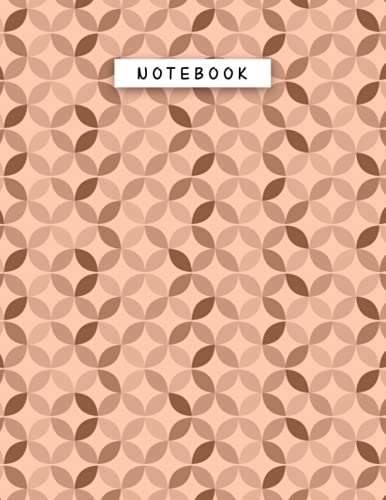 Notebook Strawberry Blonde Color Geometric Circles Overlap Patterns Cover Lined Journal: 21.59 x 27.94 cm, Journal, 110 Pages, Work List, 8.5 x 11 ... List, Task Manager, Tax, A4, Budget Tracker