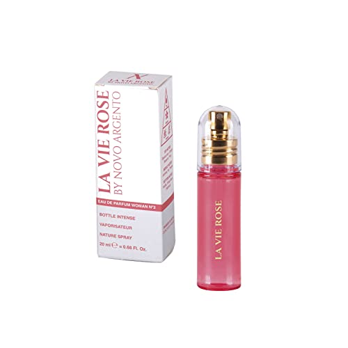 Novo Argento LA VIE ROSE Perfume de Mujer. 20 ml Perfume de mujer Larga Duración Perfect Woman Regalo de Navidad Chica Cologne Intensa Fragancia