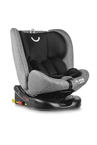 Nurse Roll 360º Silla De Coche Grupo 0 1 2 3, De 0 A 36Kg, Rotación 360, Isofix Y Top Tether, Máximo Reclinado, Incluye Reductor