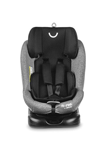 Nurse Roll 360º Silla De Coche Grupo 0 1 2 3, De 0 A 36Kg, Rotación 360, Isofix Y Top Tether, Máximo Reclinado, Incluye Reductor