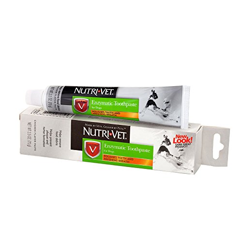 Nutri-Vet Pasta dentífrica enzimática para perros | Sin espuma y diseño de calidad | 2.5 oz