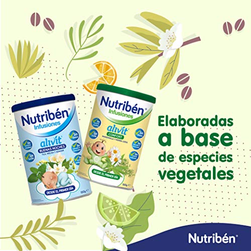 Nutribén Infusión Alivit Buenas Noches con tila, melisa y azahar desde el primer día, 150gr.