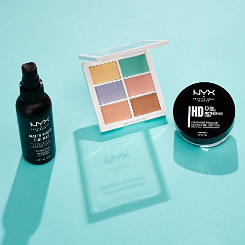 NYX Professional Makeup Kit de bestsellers Bestsellers Kit, Set de maquillaje de 3 piezas: Paleta de correctores, polvos fijadores, spray fijador