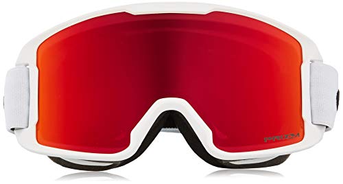 Oakley Line Miner Youth - Gafas de Nieve, Color Blanco Mate, tamaño pequeño, Lente de iridio